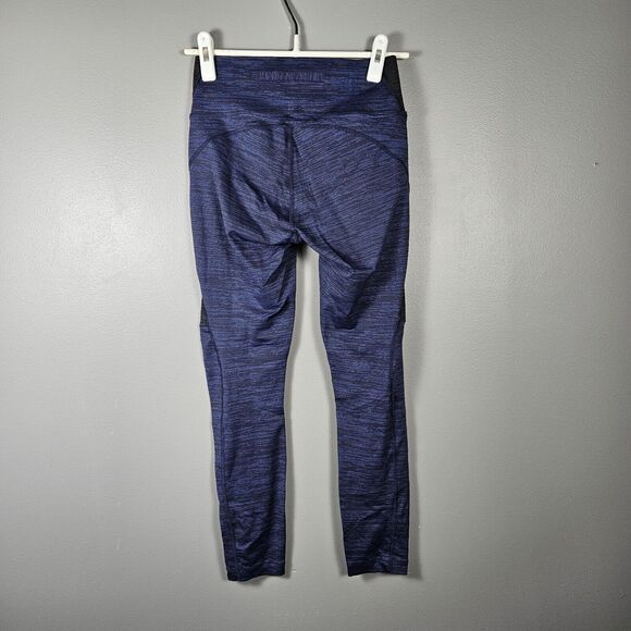 Outdoor Voices TechSweat 7/8 Two-Tone Leggings S Blue/Night High Rise Activewear - Picture 2 of 5